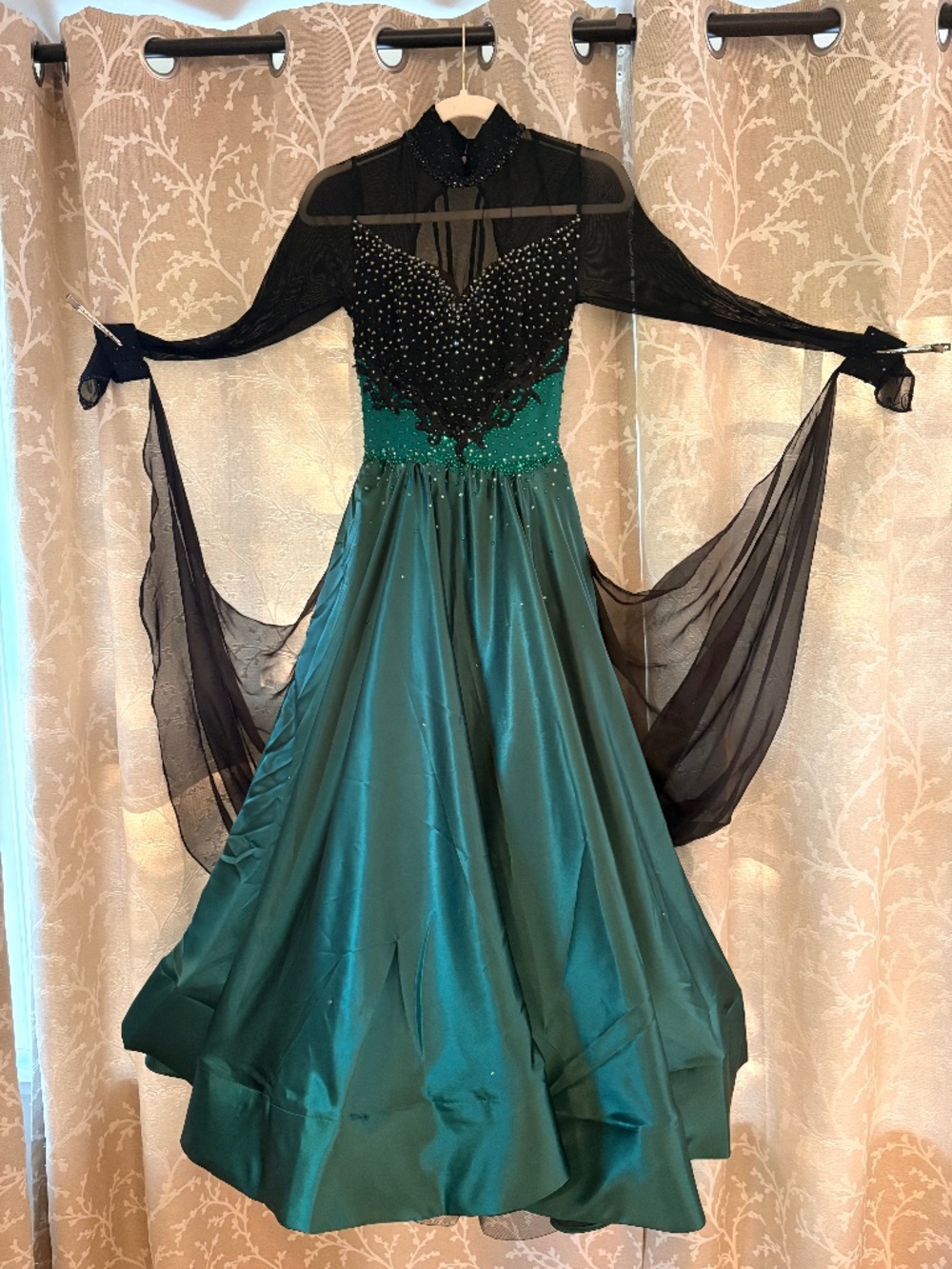 New Emerald Green Ballroom Standard Dress